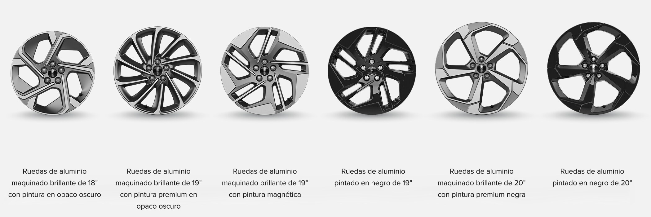 Las distintivas opciones de ruedas de la Lincoln Corsair® Híbrido / Hybrid 2027