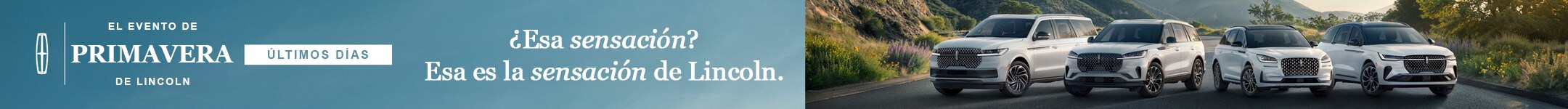 Últimos días del Evento de Primavera de Lincoln. ¿Esa sensación? Esa es la sensación de Lincoln.
