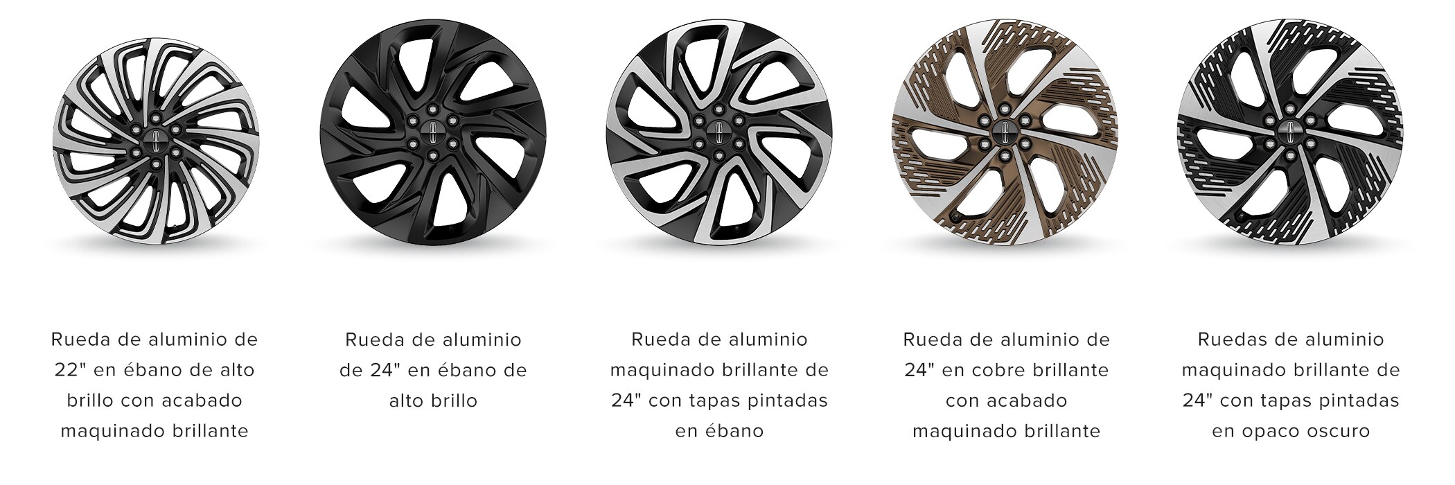 Las opciones de rueda del modelo Lincoln Navigator® Black Label™ 2027